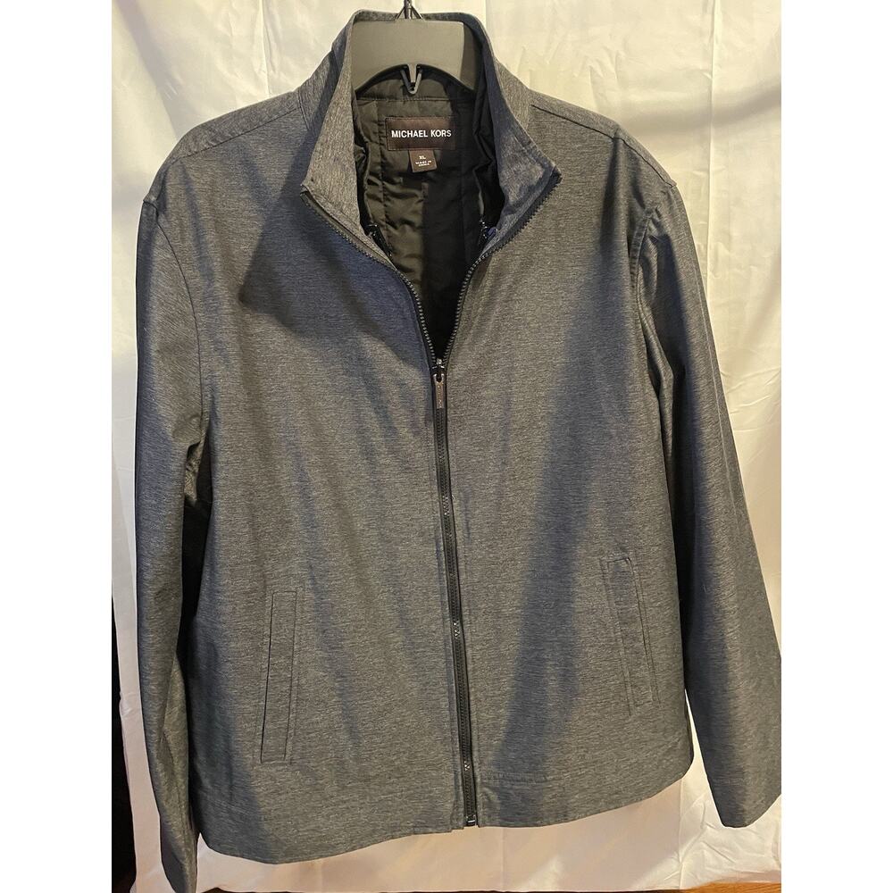 Michael Kors Men’s 3 in 1 Dark Gray/Black Insulated Vest and Jacket Sz. XL